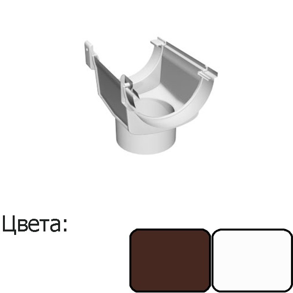 Воронка расширительная Ruplast (125/90) белый