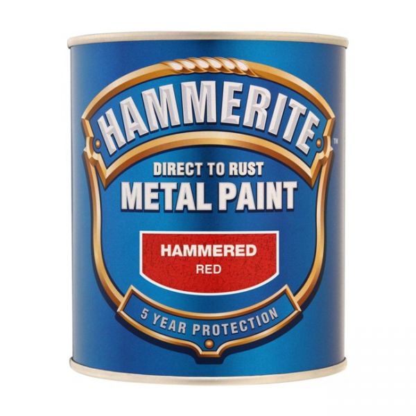 Эмаль "Hammerite Hammered" молот. по ржавчине красная (0,75л)