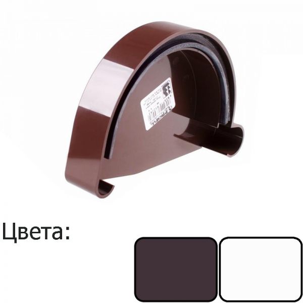 Заглушка левая Profil 130/100 белый