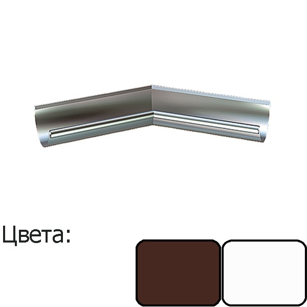 Угол внутренний 135о Lindab (125/87) коричневый