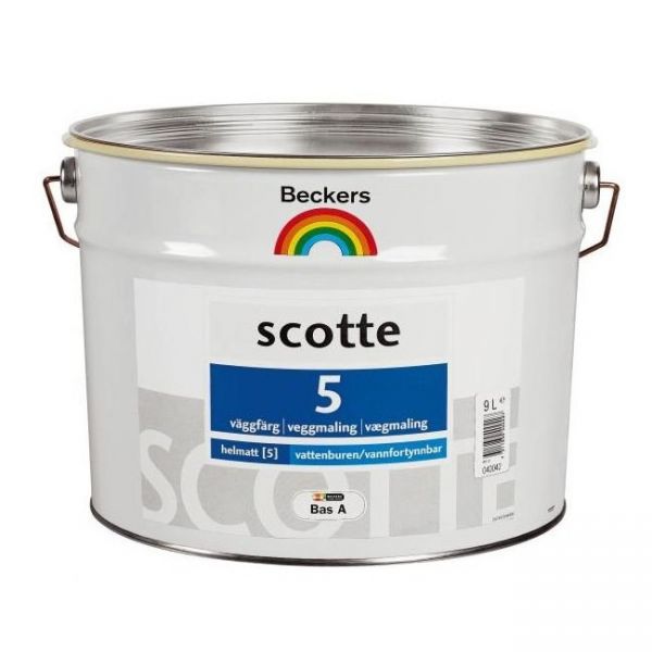 Краска "Scotte 5" для стен и потолков BAS C (2,7 л) Краска "Scotte 5" для стен и потолков BAS C (2,7 л)
