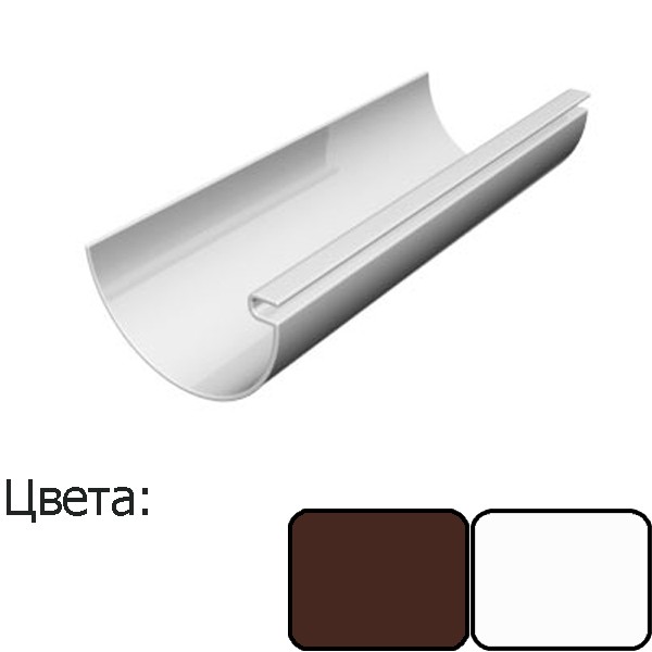 Желоб Ruplast (125/90) 3м белый